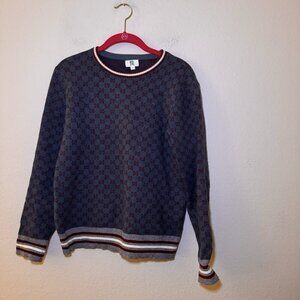 Yal New York KNIT Viscose Polyester Crewneck Sweater Size Large